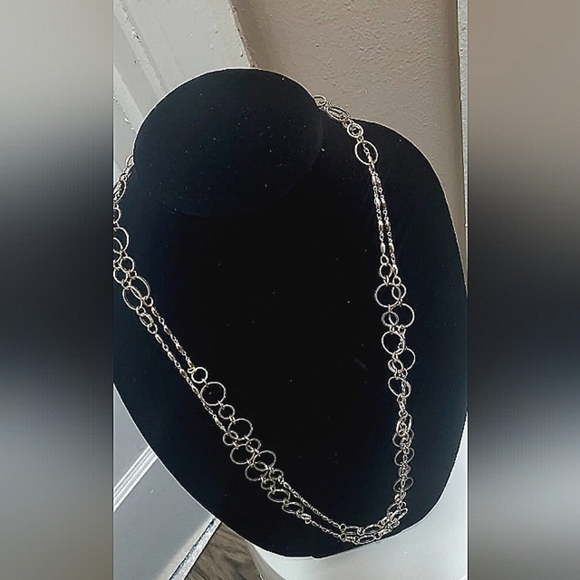 Chunky Round Link Chain Long Necklace 🌴 - Picture 4 of 4
